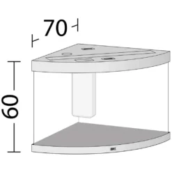 Juwel Trigon 190 LED Sort Aquarium