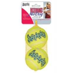 KONG Airdog Tennisbold med piv Large - robust tennisbold til hunde