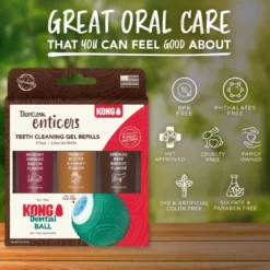 KONG Dental Ball gel refill 3 pack