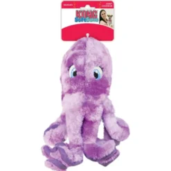 KONG Hundelegetøj SoftSeas Octopus Lilla L 27 cm - blæksprutte bamse til hunde