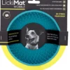 LickiMat Wobble Turkis Ø 18 x 8 cm - slowfeeder skål til hunde
