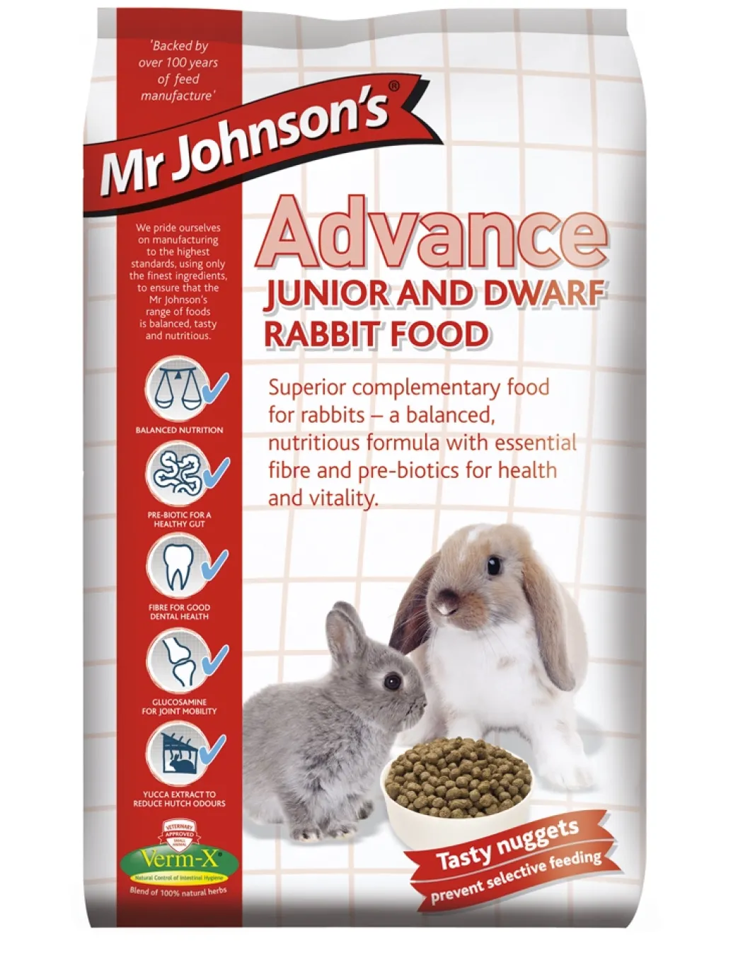 Mr Johnson Advance Junior Kaninfoder 1,5 kg