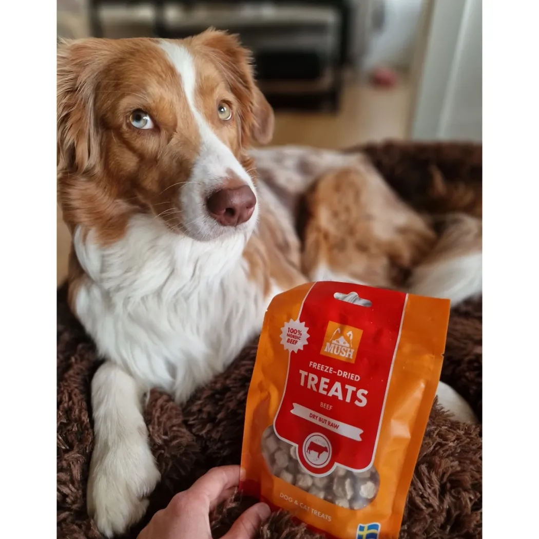 MUSH Treat Griselunger 55 g - naturlige godbidder til hunde
