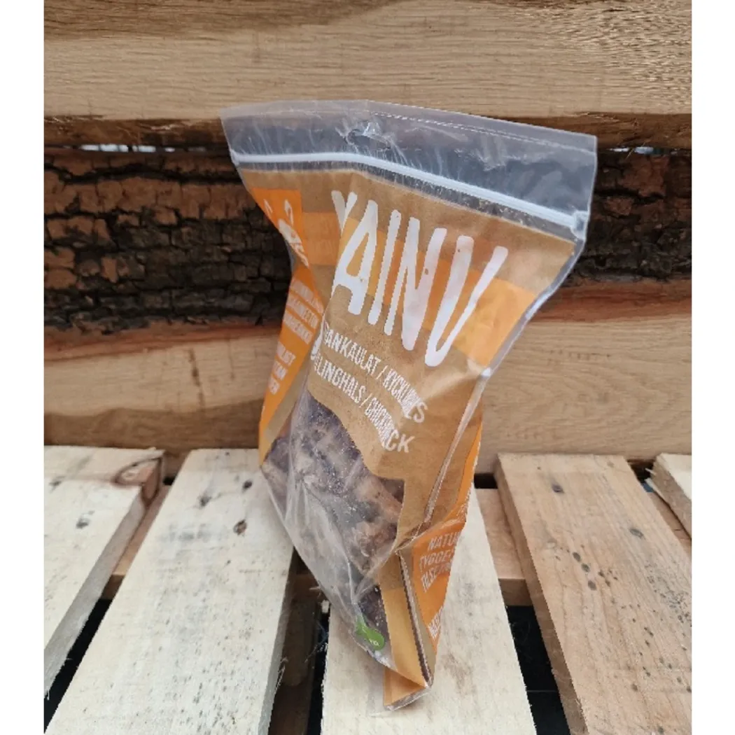 MUSH VAINU Hundesnack Kyllingehalse 220 g - naturlige tyggeben til hunde