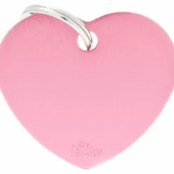My Family Hundetegn Basic Hjerte pink stor