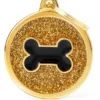 My Family Hundetegn Shine Cirkel med ben Stor Guld