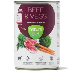 Natura Diet Adult Hund Bøf Vådfoder 400 g - naturligt hundefoder