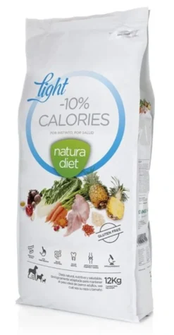 Natura Diet Light -10% kalorier hundefoder 12 kg - tørfoder til steriliserede hunde