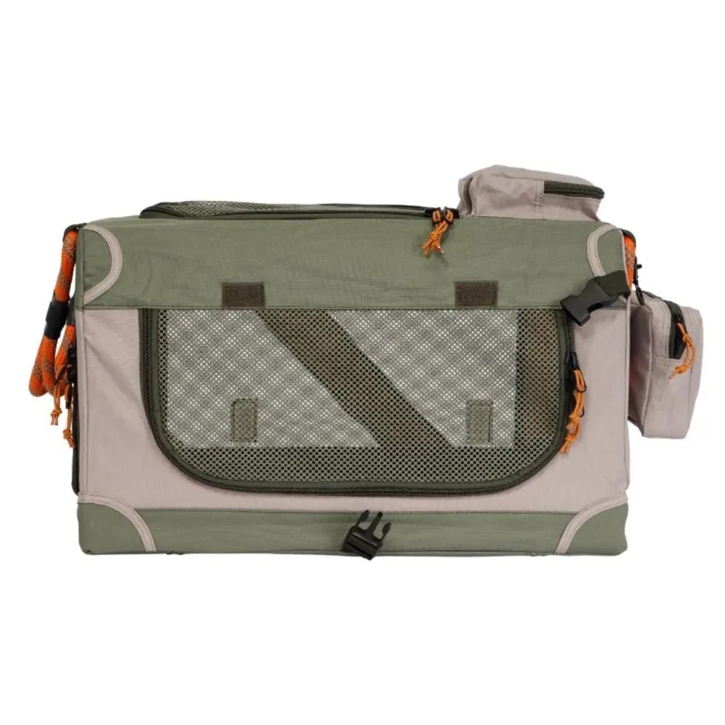 Nordic Paws Foldbart luksus hundebur i stof Army XS - rolig og tryg base