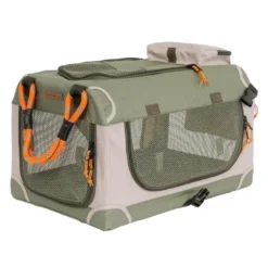 Nordic Paws Foldbart luksus hundebur i stof Army XS - rolig og tryg base