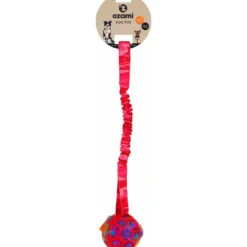Play-n-tug Ball With Crinkle Pink Cammo 50 cm - Trækkelegetøj til Hund
