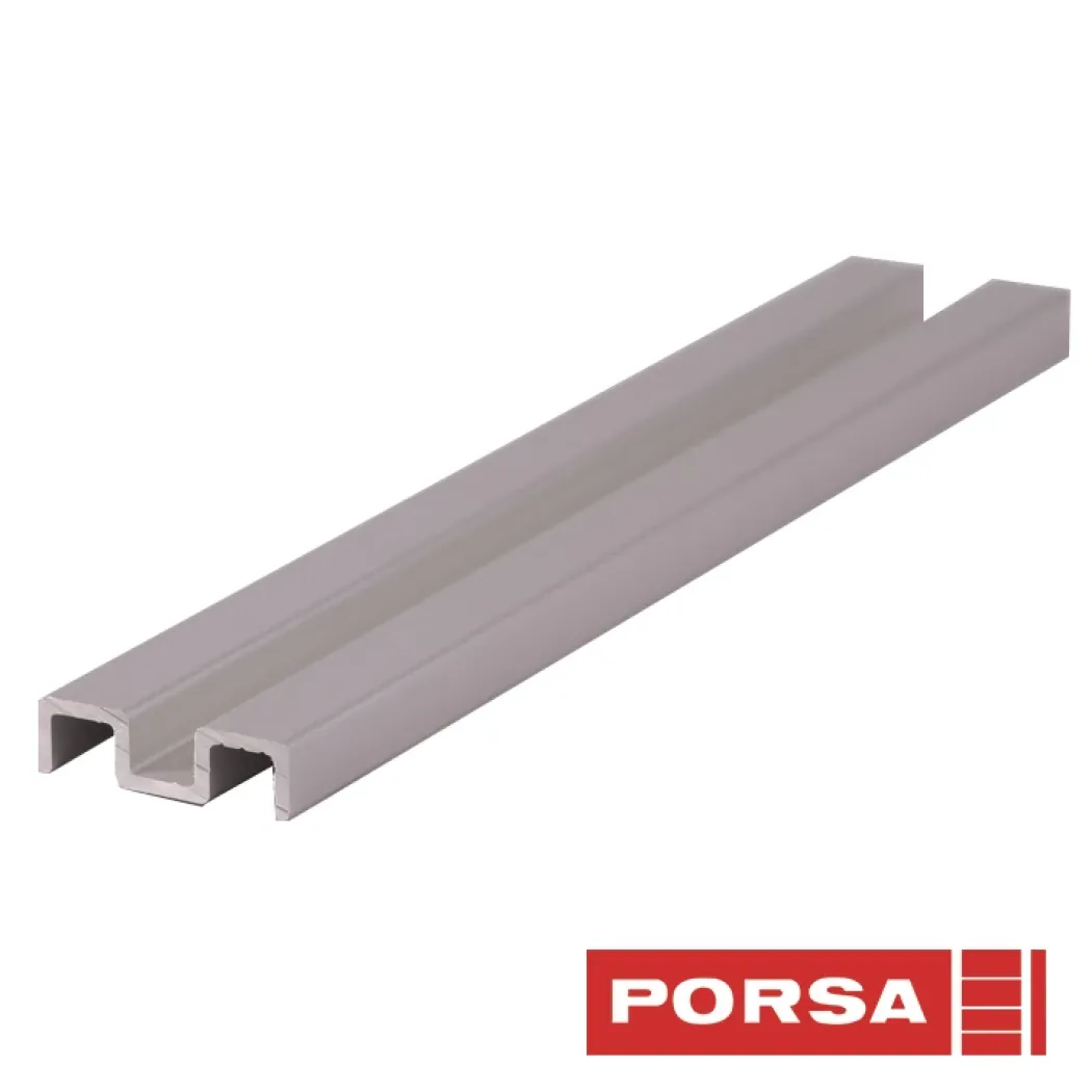 Porsa sølv aluminiums underskinne 130 cm.