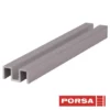 Porsa sølv alu overskinne 100 cm.