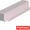 Porsa sølv aluprofil firkantet med flig 70 cm.