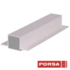 Porsa sølv aluprofil med dobbelt flig 95 cm.
