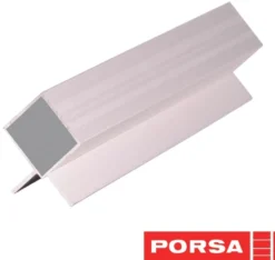Porsa sølv aluprofil med dobbelt vinkelflig 55 cm.