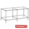 Porsa sølvfarvet akvariebord 720 liter 6 Ben 200 cm
