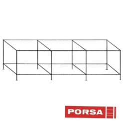 Porsa sort akvariebord 720 liter 8 Ben 200 cm