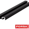 Porsa sort aluminiums underskinne 120 cm.
