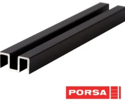 Porsa sort alu overskinne 50 cm.
