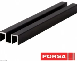 Porsa sort alu overskinne 90 cm.