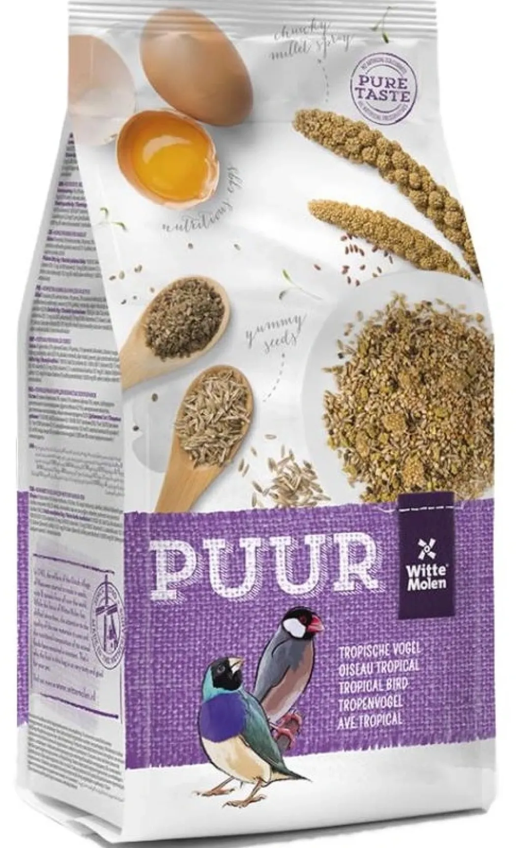 Puur fuglefoder til tropiske fugle 750 g