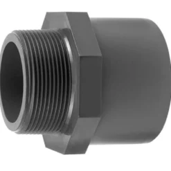 PVC Overgang Med Udvendigt Gevind 20 x 25 x 3/8 tomme