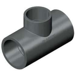PVC tee 90 grader 63 x 32 mm. (reduceret)
