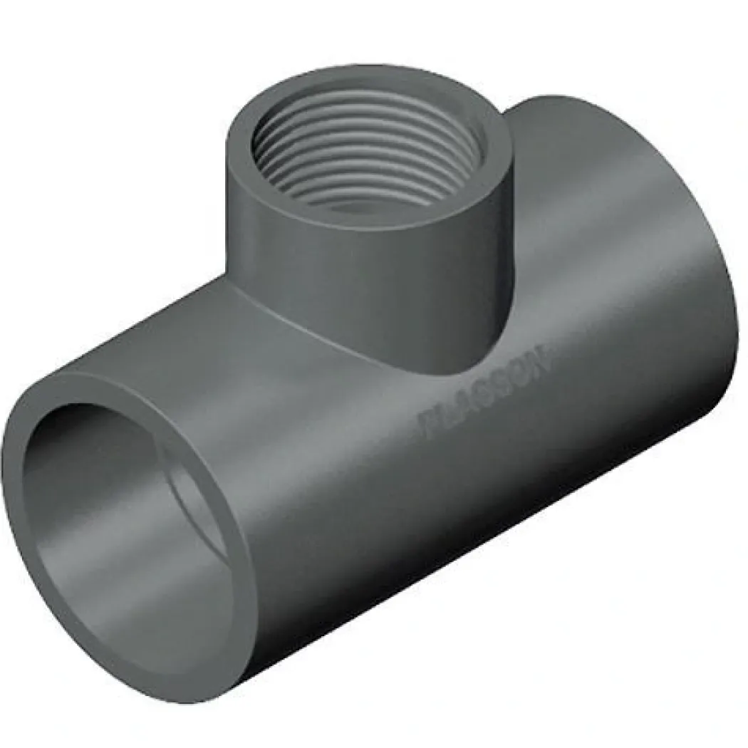 PVC TEE 90 grader 32 x 1/2'' x 32 (reduceret)