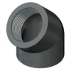 PVC vinkel 45 grader 4 tomme (gevind) 110 mm.
