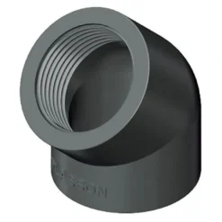 PVC vinkel 45 grader 1/2 tomme (gevind) 20 mm.