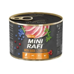 Rafi Mini vådhundefoder andekød 185 g - naturligt fuldfoder til hunde