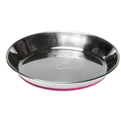 Rogz rustfri stålskål til kat 200 ml Pink