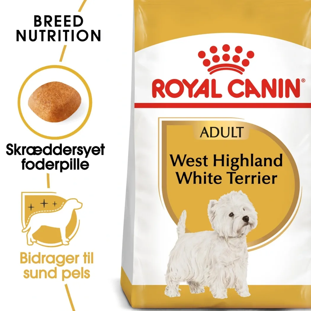 Royal Canin West Highland White Terrier Adult 1,5 kg - tørfoder til Westie