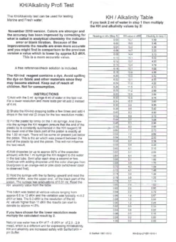 Salifert KH/Alkalinity Test Karbonat Hårdhed