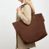 Shopper Skuldertaske Pisa Mørkebrun