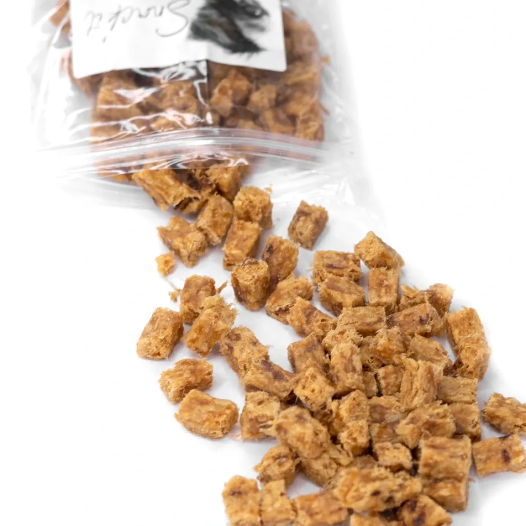 Snackit Bløde Kalkun terninger 100 g - naturlige hundesnacks