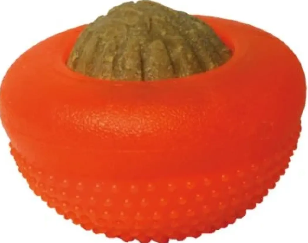 Starmark Bentoball Orange Medium 9 cm - snackbold til mellemstore hunde