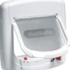 Staywell Deluxe Magnetisk lås kattelem Hvid