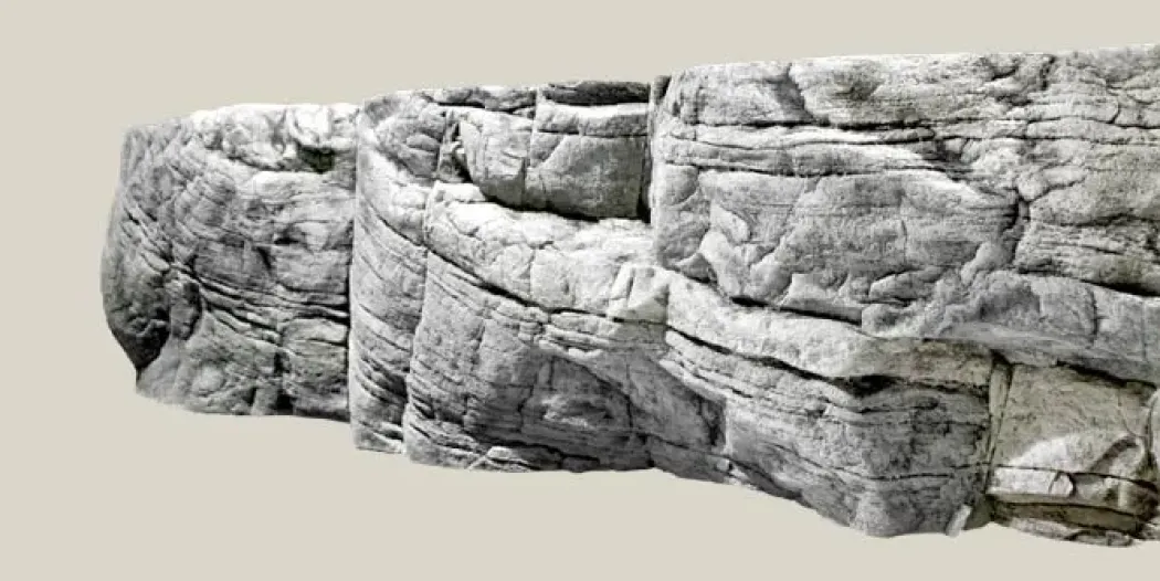 Tanganyika Baggrund Hvid Kalksten 200 x 60 cm