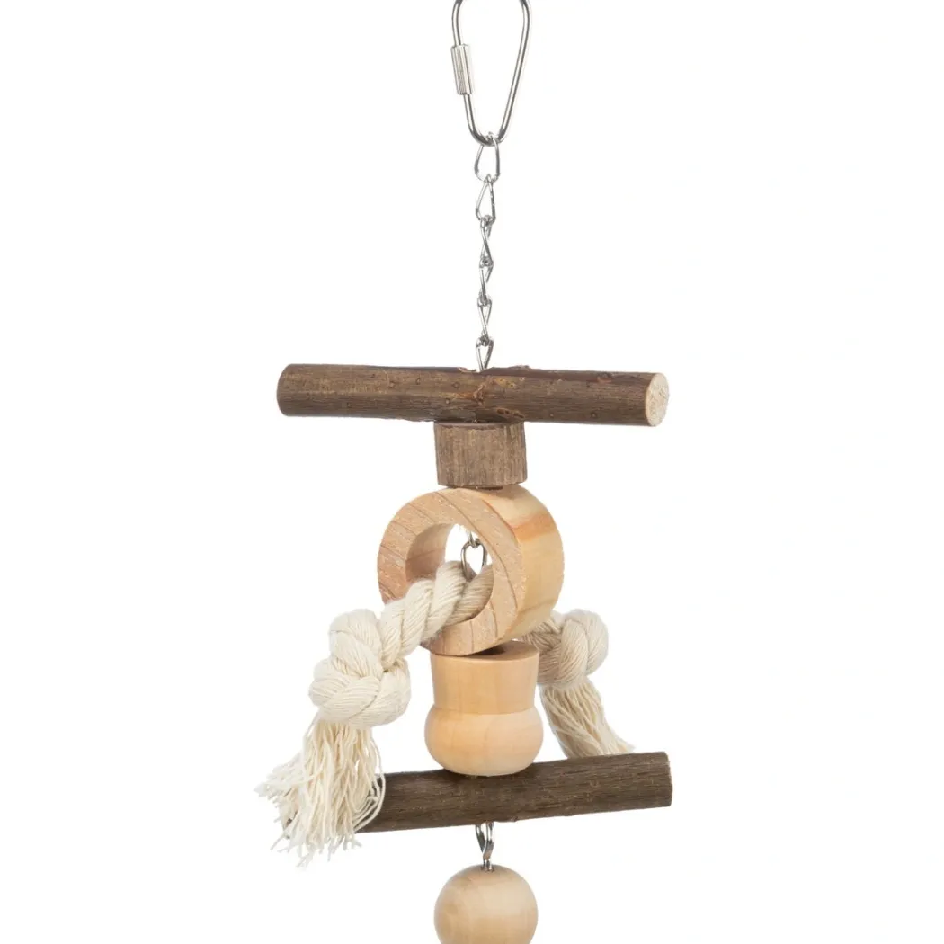 Trixie Natural Living legetøj med kugle og reb 20 cm
