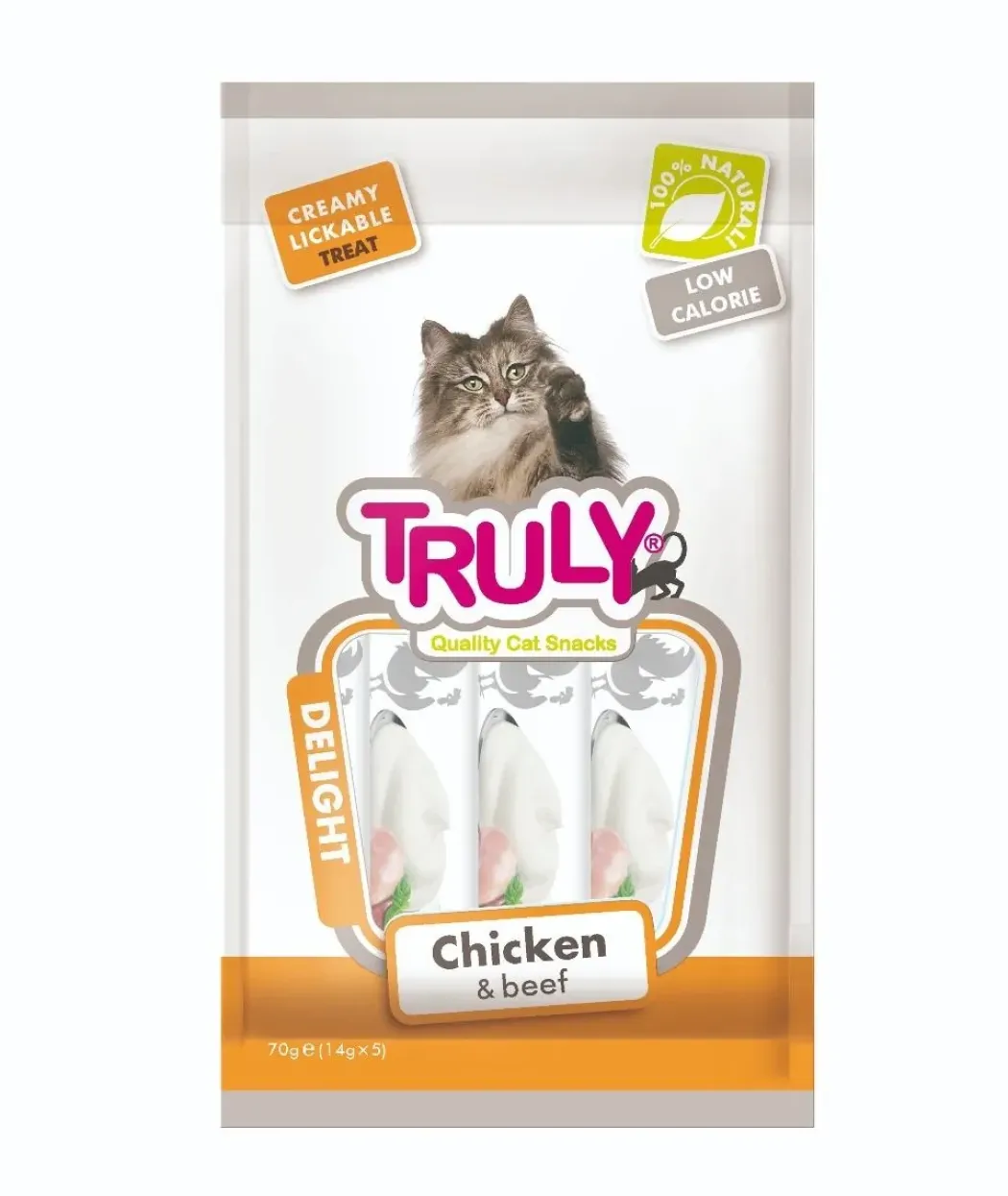 Truly Cat Creamy Lickable Chicken & Beef 70 g