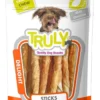 Truly Chicken Jerky Rawhide Twisted 325 g - kyllingejerky med råhud