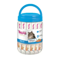 Truly Kat Cremet kattegodbid med laks og torsk 420 g (30 tuber)