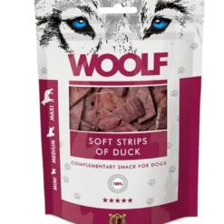 Woolf Hundesnack Bløde Strimler med And