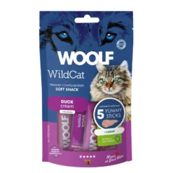 Woolf Wildcat Cream 5 stk - Cremet kattegodbid med and og catnip