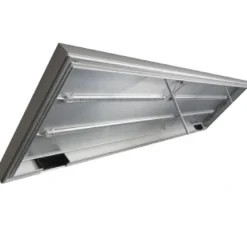 200x75 cm 900 L Sølv Alu lampe med 2 række LED